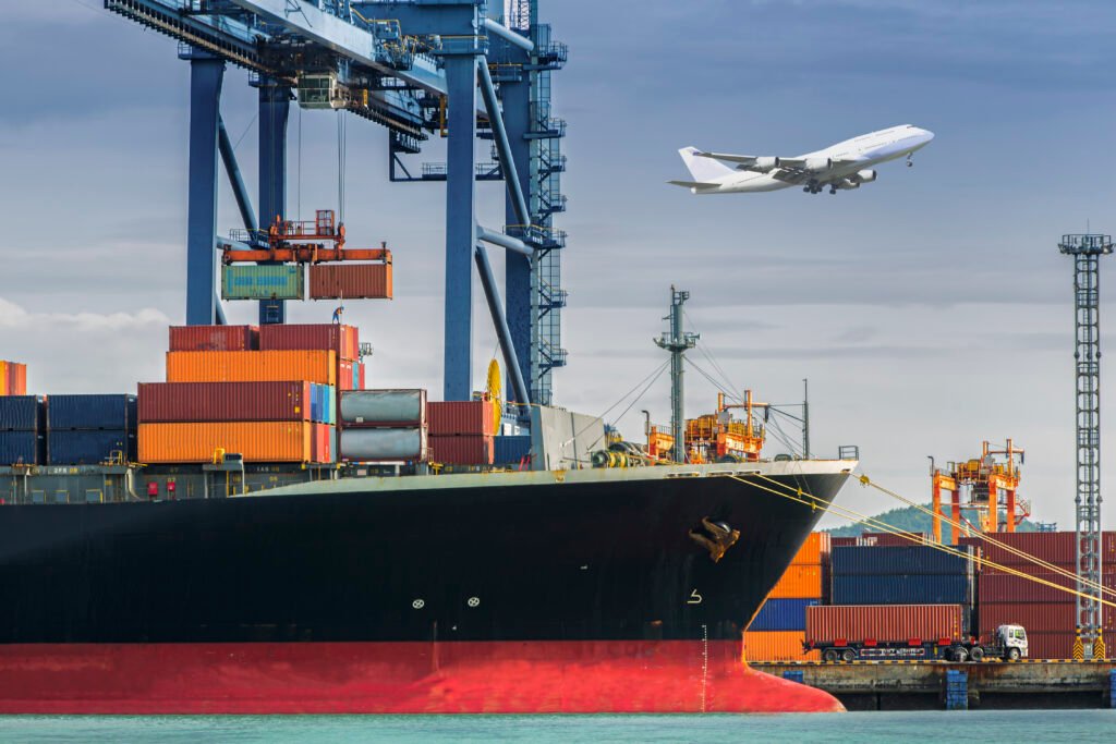 Container Cargo freight ship